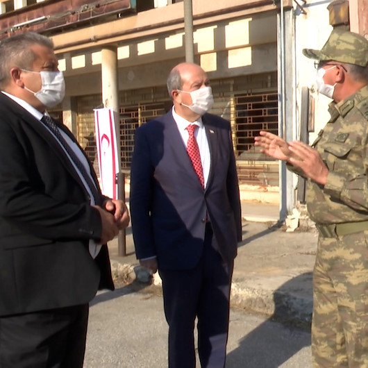 KKTC Cumhurbaşkanı Tatar Maraşta incelemelerde bulundu