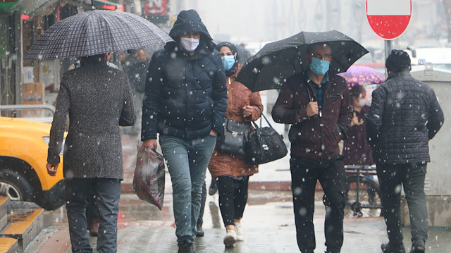 Meteorolojiden kar ve sağanak yağış uyarısı yapıldı. 