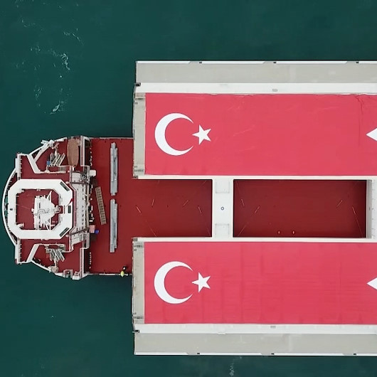 1915 Çanakkale Köprüsünün ilk mega blok tabliyesi Çanakkaleye geldi