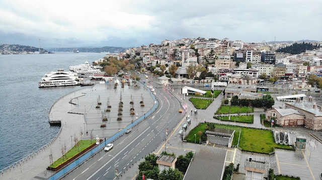 Kısıtlama sonrası Üsküdar ve Kadıköy Meydanı havadan görüntülendi