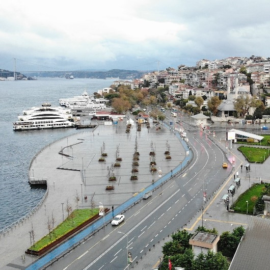Kısıtlama sonrası Üsküdar ve Kadıköy Meydanı havadan görüntülendi
