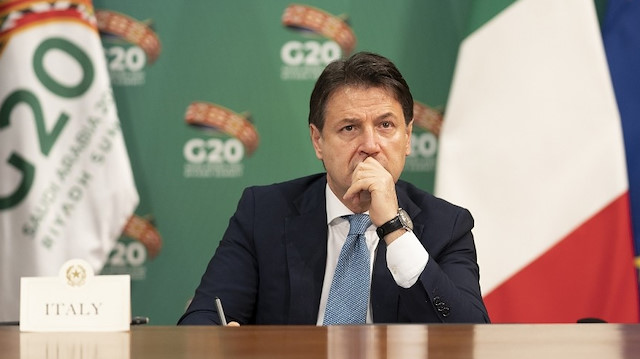 İtalya Başbakanı Conte, G20 Liderler Zirvesi’ne video mesaj gönderdi.  