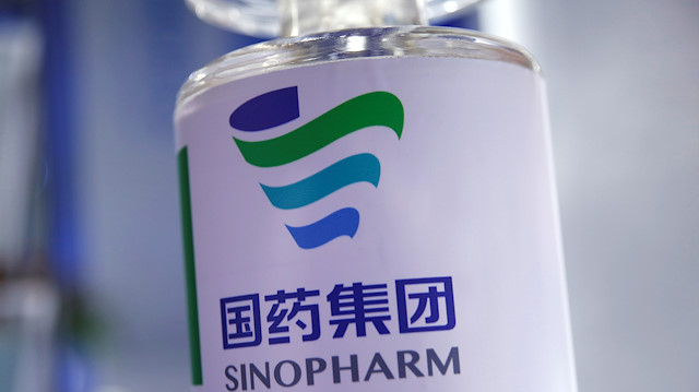 A signage of Sinopharm is seen 