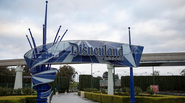 Walt Disney Co's Disneyland and California Adventure theme parks in Southern California are now closed due to the global outbreak of coronavirus in Anaheim, California, U.S., March 14, 2020.