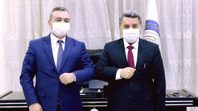 Özbekistan başbakanının danışmanından terör örgütü PYD/YPG'ye ziyaret