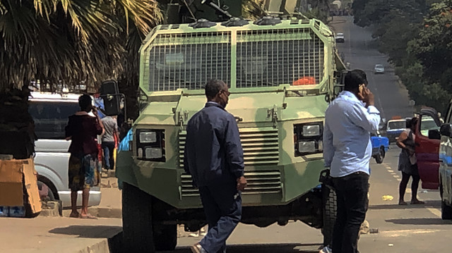 Etiyopya ordusunun operasyonundan bir fotoğraf. 