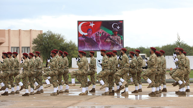 First graduates of Turkey's military training program for the Libyan army

