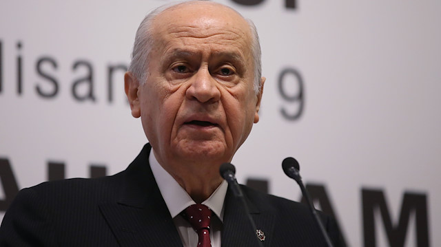 Chairman of the Nationalist Movement Party Devlet Bahceli

