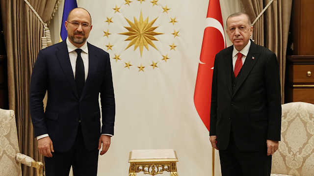 Turkish President Recep Tayyip Erdoğan & Ukraine’s Prime Minister Denys Shmyhal