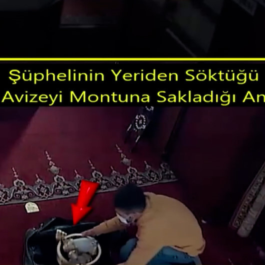Camiden avize çalan hırsızlar önce kameralara sonra polise yakalandı