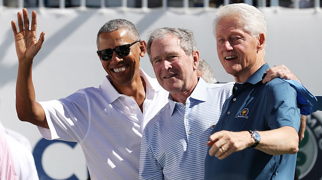 Bill Clinton, George Bush ve Barack Obama.