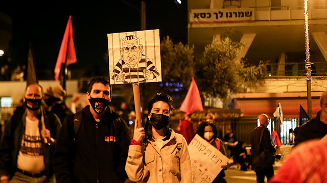Anti-Netanyahu protest in Jerusalem

