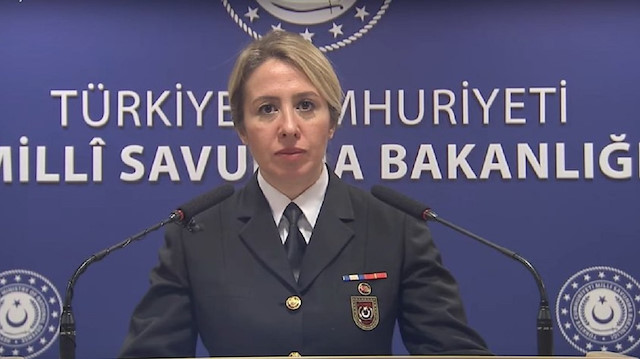 MSB Basın Halkla İlişkiler Tanıtım Subayı Deniz Yarbay Şebnem Aktop.