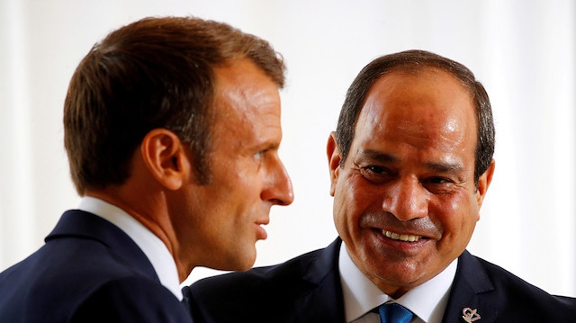 Macron ve Sisi.