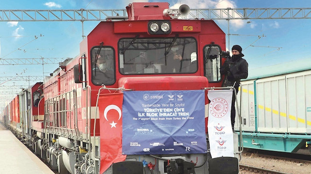 Çin’e ihracat treni tam yol ilerliyor