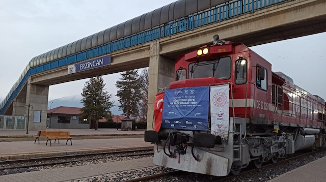 Türkiye’den Çin’e hareket eden ilk ihracat treni.