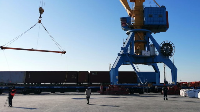 Türkiye’den Çin’e giden ilk ihracat treni Kazakistan’a ulaştı