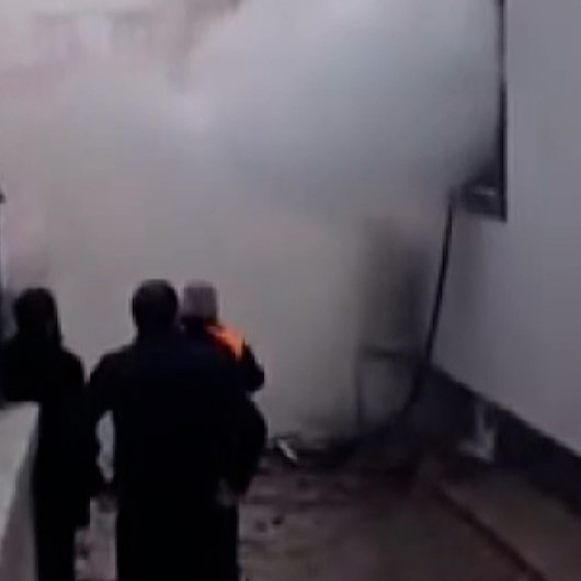 Kayseride vakıf binası alev alev yandı