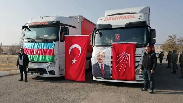 Yardım malzemeleri 11 Aralık’ta Azerbaycan’a teslim edildi.
