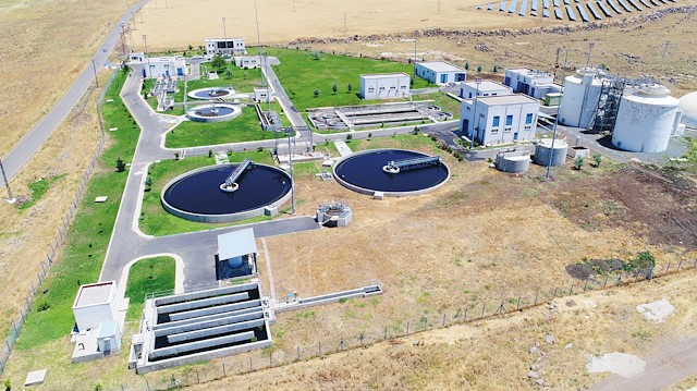 Şanlıurfa Büyükşehir Belediyesi atık su arıtma tesisleri.