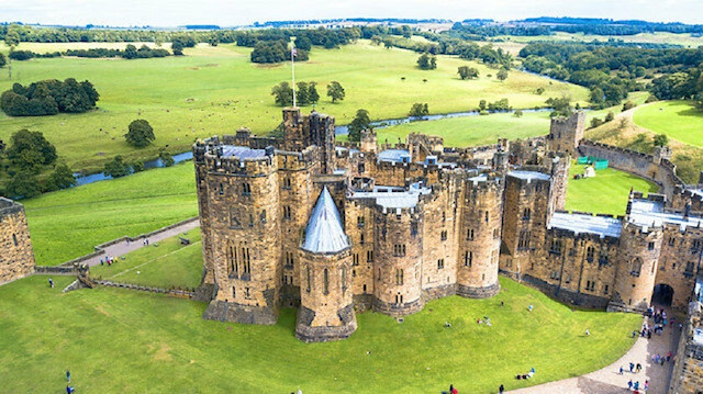 The castle, which was built in the 12th century, is approximately 500 kilometers from London


