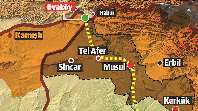 Türkiye-Irak sınır haritası