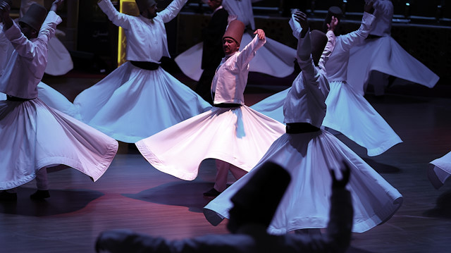 Whirling dervishes mark anniversary of Rumi's passing