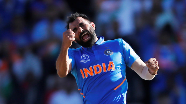 Cricket - ICC Cricket World Cup - India v Afghanistan - The Ageas Bowl, Southampton, Britain - June 22, 2019 India's Mohammed Shami celebrates taking the wicket of Afghanistan's Aftab Alam Action Images via Reuters/Paul Childs

