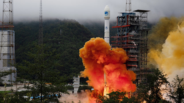 A Long March-3B carrier rocket carrying the Beidou-3 satellite