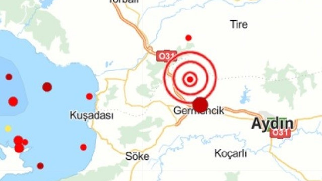Merkez üssü Germencik Dağkaraağaç olan deprem yerin 1.6 kilometre derinliğinde gerçekleşti.
