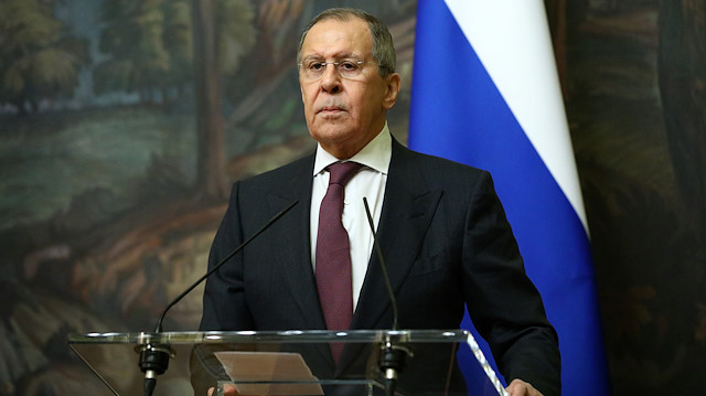 Lavrov basın toplantısında açıklamalarda bulundu. 