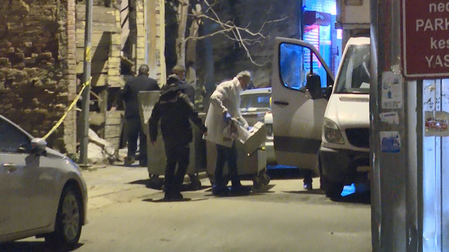  Polis olayın meydan geldiği sokakta geniş güvenlik önlemi aldı.