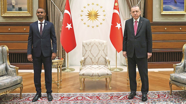 Cumhurbaşkanı Erdoğan, Somali Adalet Bakanı Abdulkadir Muhammed Nur’u Cumhurbaşkanlığı Külliyesi’nde kabul etti. Erdoğan ile Nur’un görüşmesi 40 dakika sürdü.