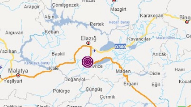 Elazığ Sivrice’de 4,1 büyüklüğünde deprem meydana geldi.