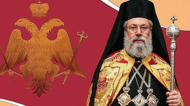 Güney Kıbrıs Rum Yönetimi (GKRY) Rum Ortodoks Kilisesi Başpiskoposu II. Hrisostomos.