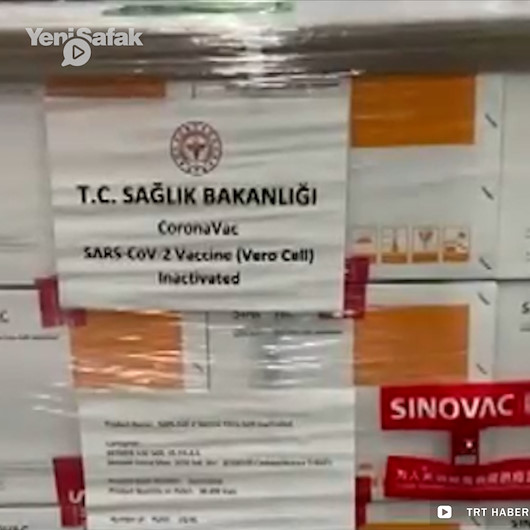 Çindeki Sinovac Deposu ve Türkiyeye gönderilecek aşılar TRT Haber tarafından görüntülendi