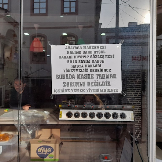 Restoranında müşteriye yemek yediren işyeri sahibi Genelge beni bağlamaz