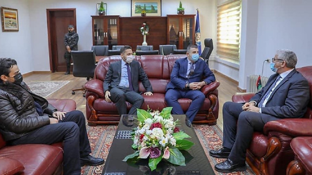 Libya İçişleri Bakanı Başağa Baykar Genel Müdürü Haluk Bayraktar'la görüştü.