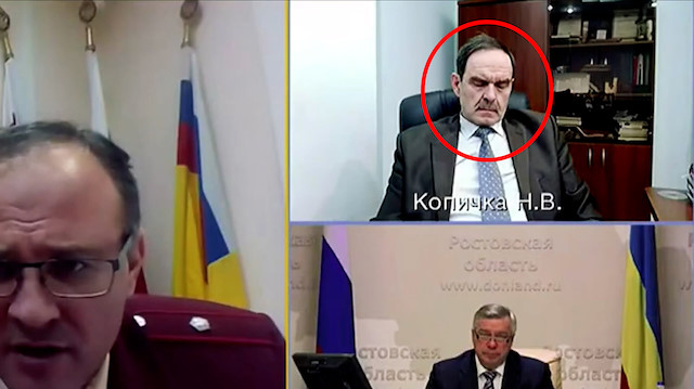 Rusya'da canlı bağlantı sırasında uyuyakalan teftiş müdürü horlayınca ilginç anlar yaşandı