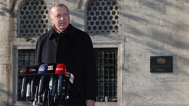 Cumhurbaşkanı Erdoğan Cuma namazı çıkışı açıklama yaptı.