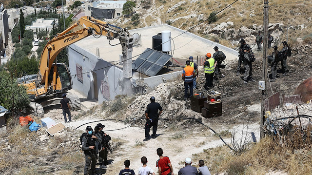 İsrail, Doğu Kudüs'te Filistinlilere ait bir evi yıkmıştı.