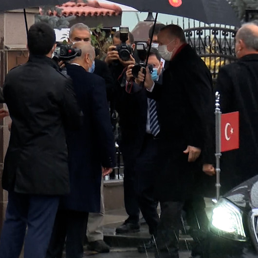 Cumhurbaşkanı Erdoğan, Bahçeliyi evinde ziyaret etti