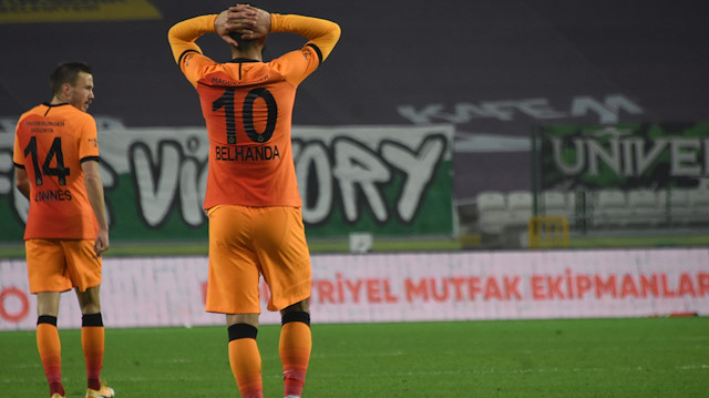 Galatasaraylı futbolcuların üzüntüsü.