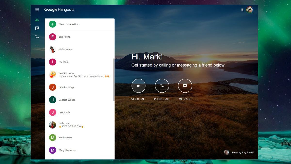 Google Hangouts yine başarılı alternatiflerden biri.