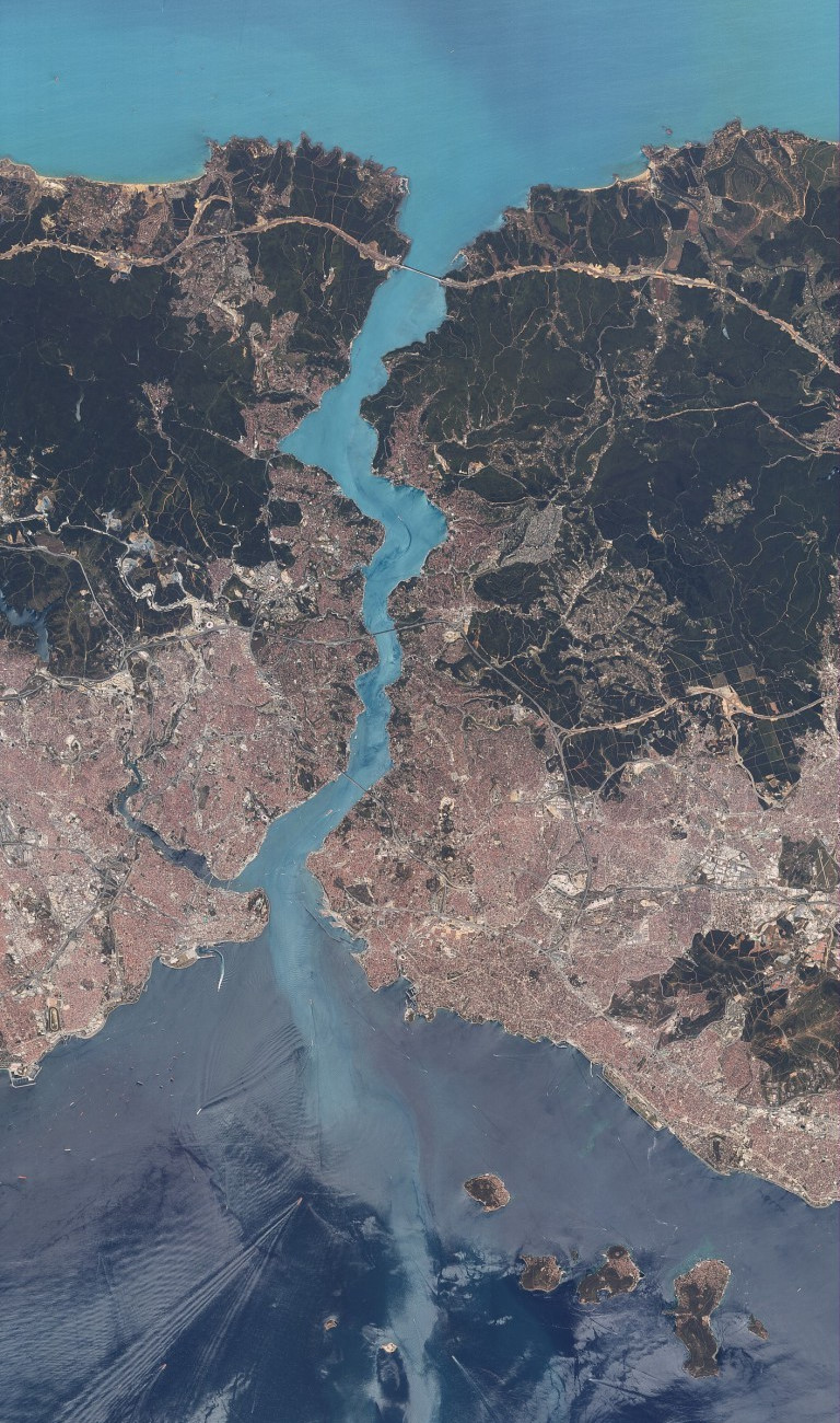 RASAT’ın fotoğrafladığı İstanbul’a ait görüntü.