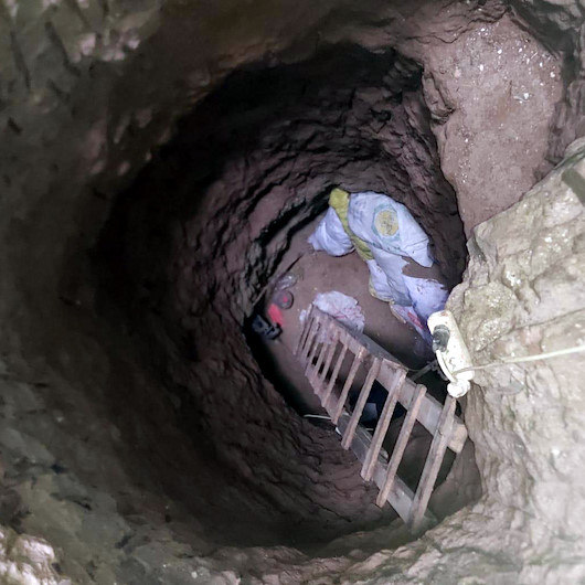 Kırıkkalede yerin 15 metre altında define kazısı yapanlara suçüstü