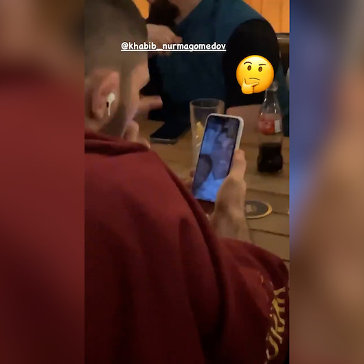 Yenilgisiz dövüşçü Khabib Nurmagomedov, Cristiano Ronaldo ile görüntülü konuşma yaptı