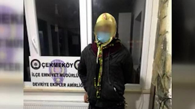 Çekmeköy'de kadın kılığında kaçmaya çalışan firari yakalandı