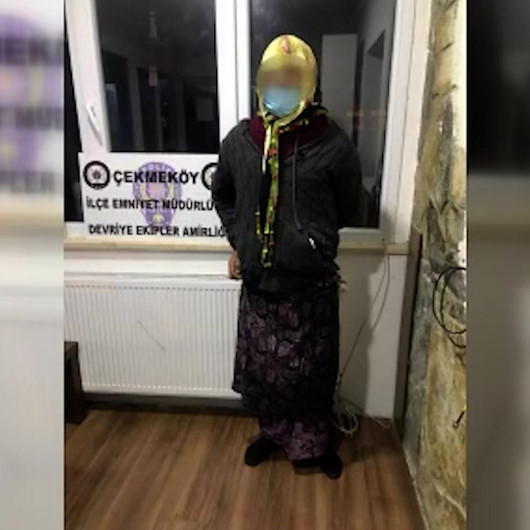 Çekmeköyde kadın kılığında kaçmaya çalışan firari yakalandı