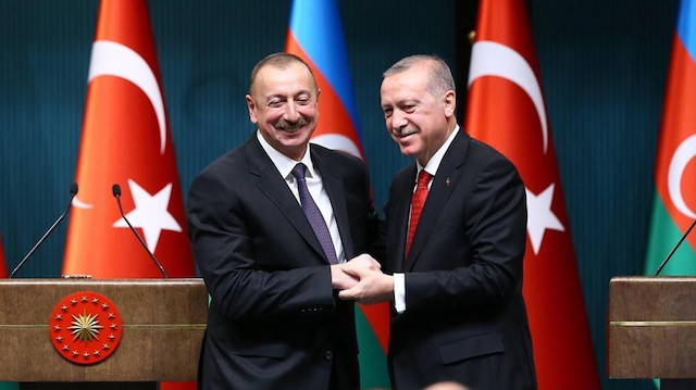 Azerbaycan Cumhurbaşkanı Aliyev ve Cumhurbaşkanı Erdoğan